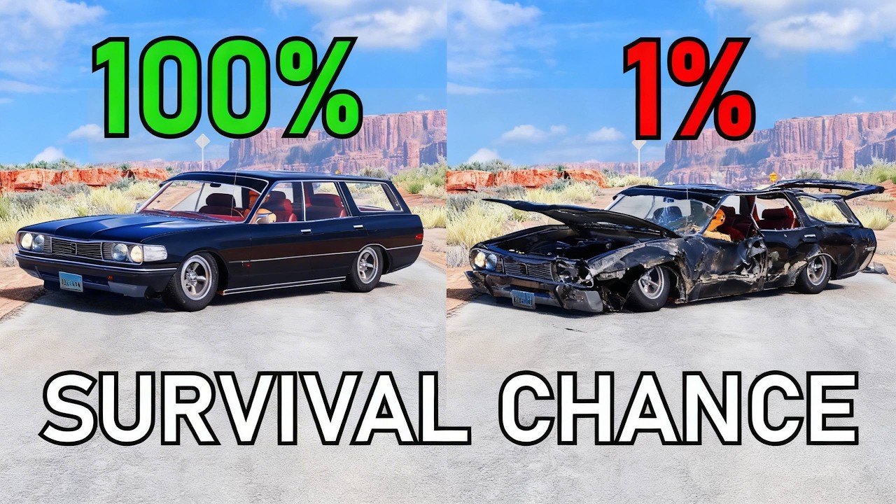 Realistic Survival Chance Crashes #5 | BeamNG.drive