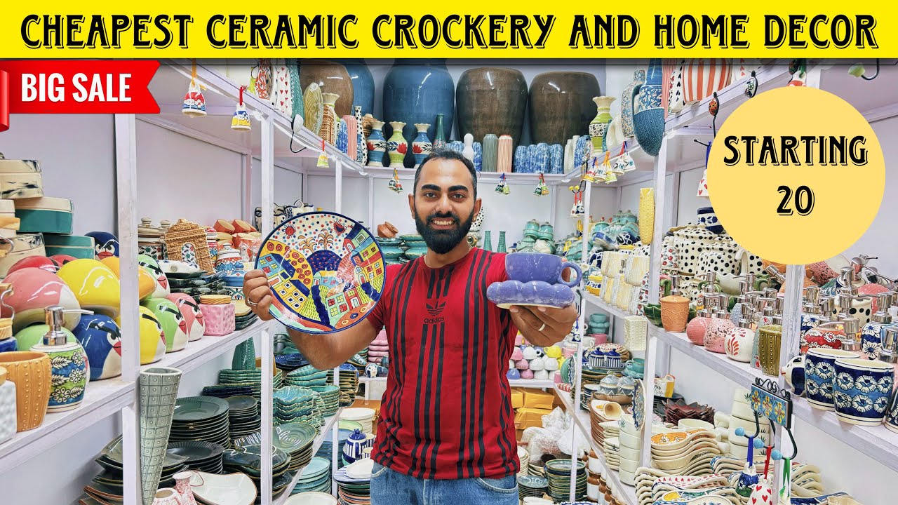 Biggest Ceramic Market of Delhi | Cheapest Ceramic Home Decor #homedecor #ceramic #cups #mugs #decor