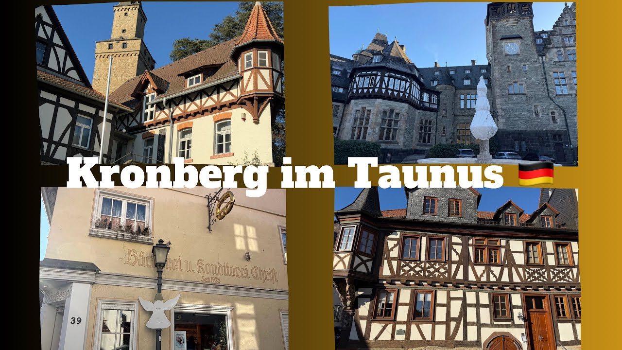 M&auml;rchenhafte Altstadt & kaiserliches Schlosshotel - Kronberg im Taunus #kronberg#Fachwerkh&auml;user