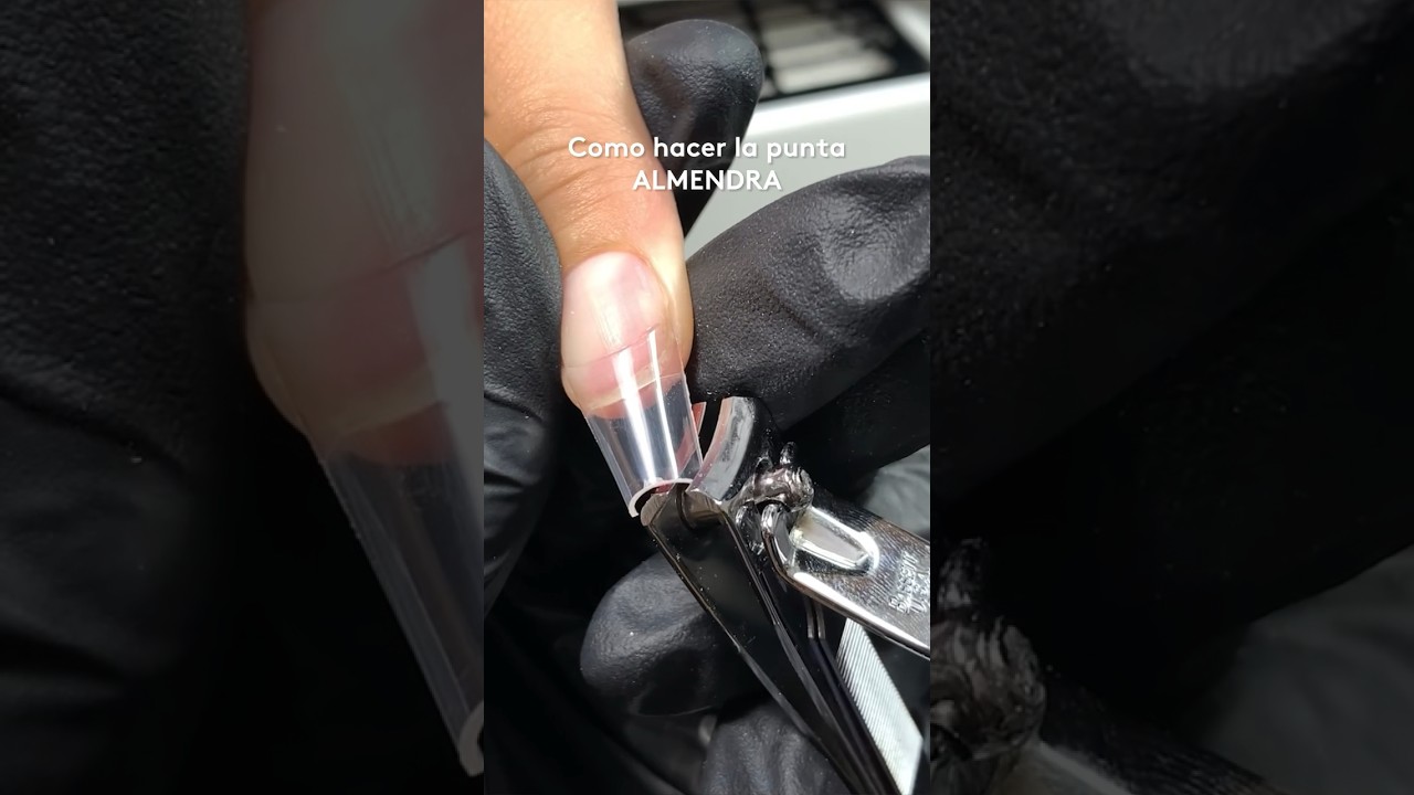 La mejor forma de hacer la PUNTA ALMENDRA 🫨 #nails #puntaalmendra