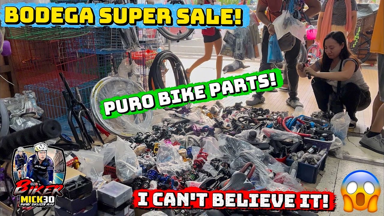 GRABE! BAGSAK PRESYO ANG MGA BIKE PARTS NGAYON DITO SA BODEGA SA QUIAPO MANILA!