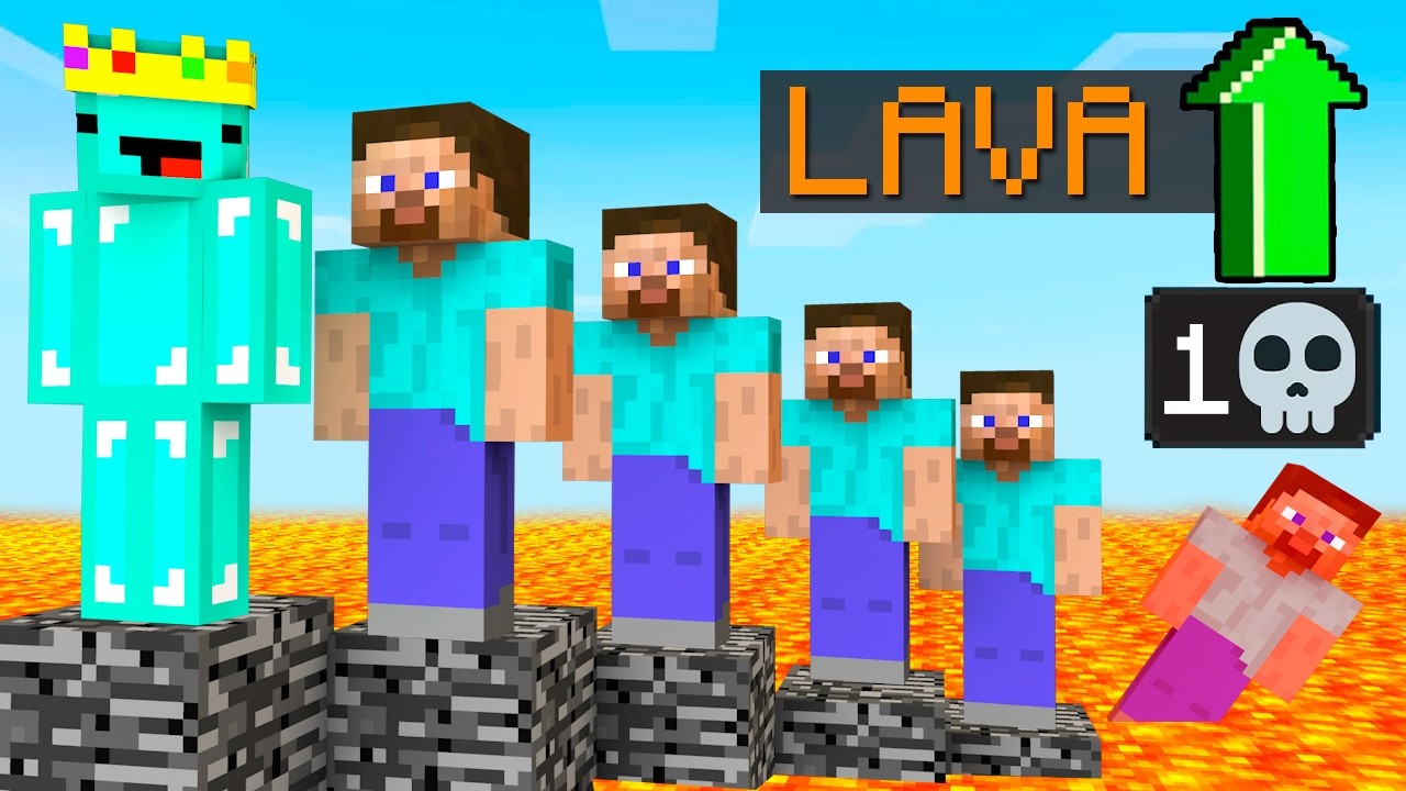 Minecraft But, Every Time A Player Dies Lava Rises...