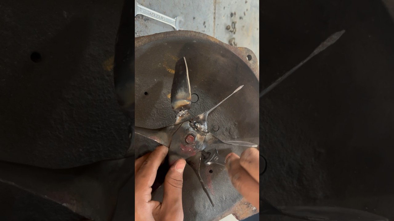Repairing Work👨&zwj;🔧| Blower Blade➿| Forging🙂| #industrialskills #repair #maintenance #welder