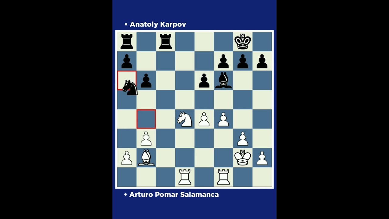 Arturo Pomar Salamanca vs Anatoly Karpov • It Montilla (Spain), 1976.