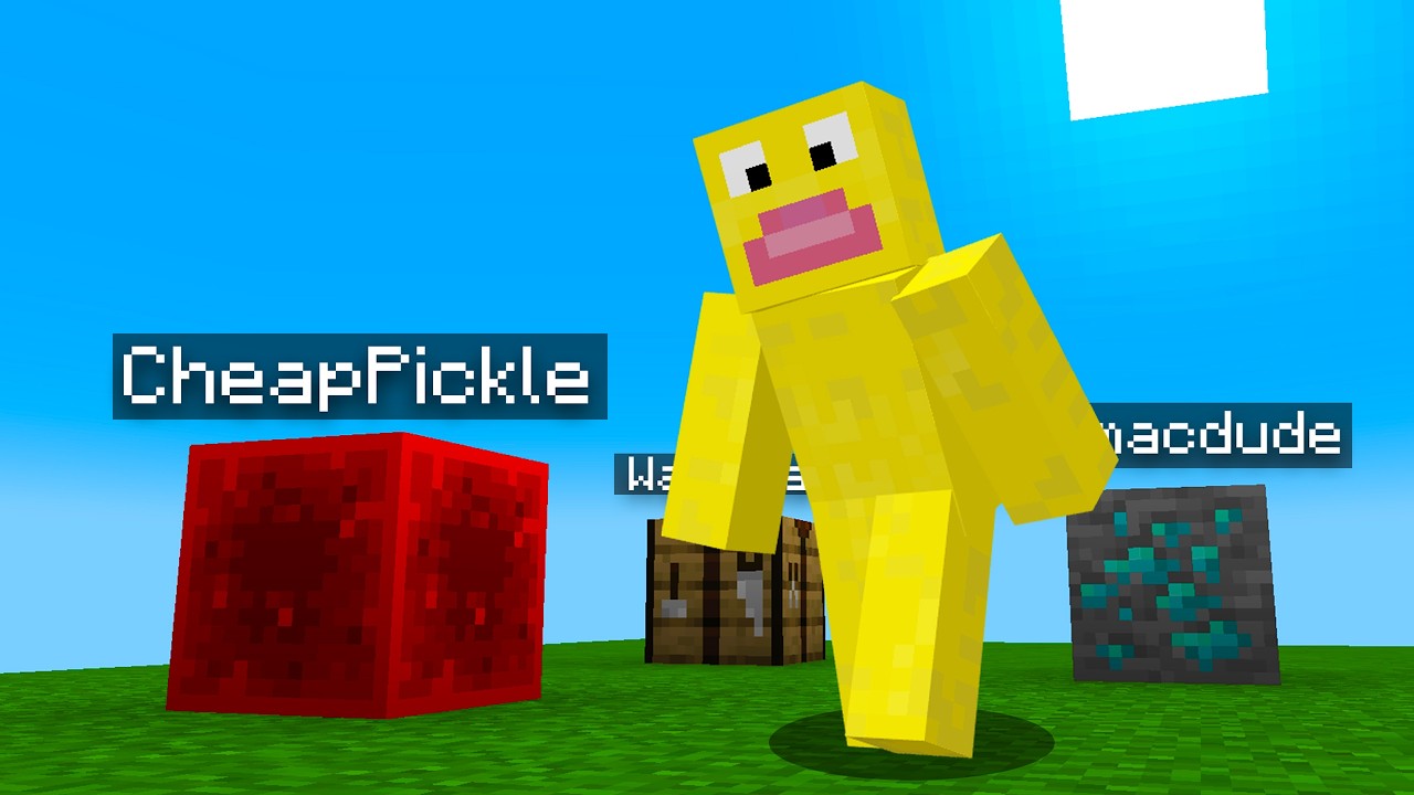 Hide and Seek as BLOCKS in Minecraft