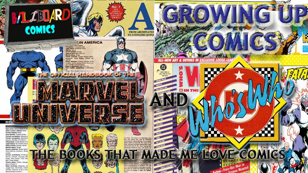 GROWING UP COMICS: THE OFFICIAL HANDBOOK OF THE MARVEL UNIVERSE AND WHO'S WHO