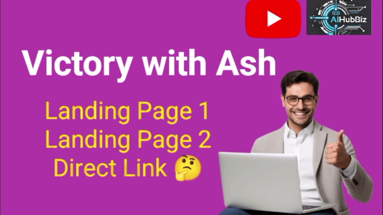 Victory with Ash Landing page explain Bangla 