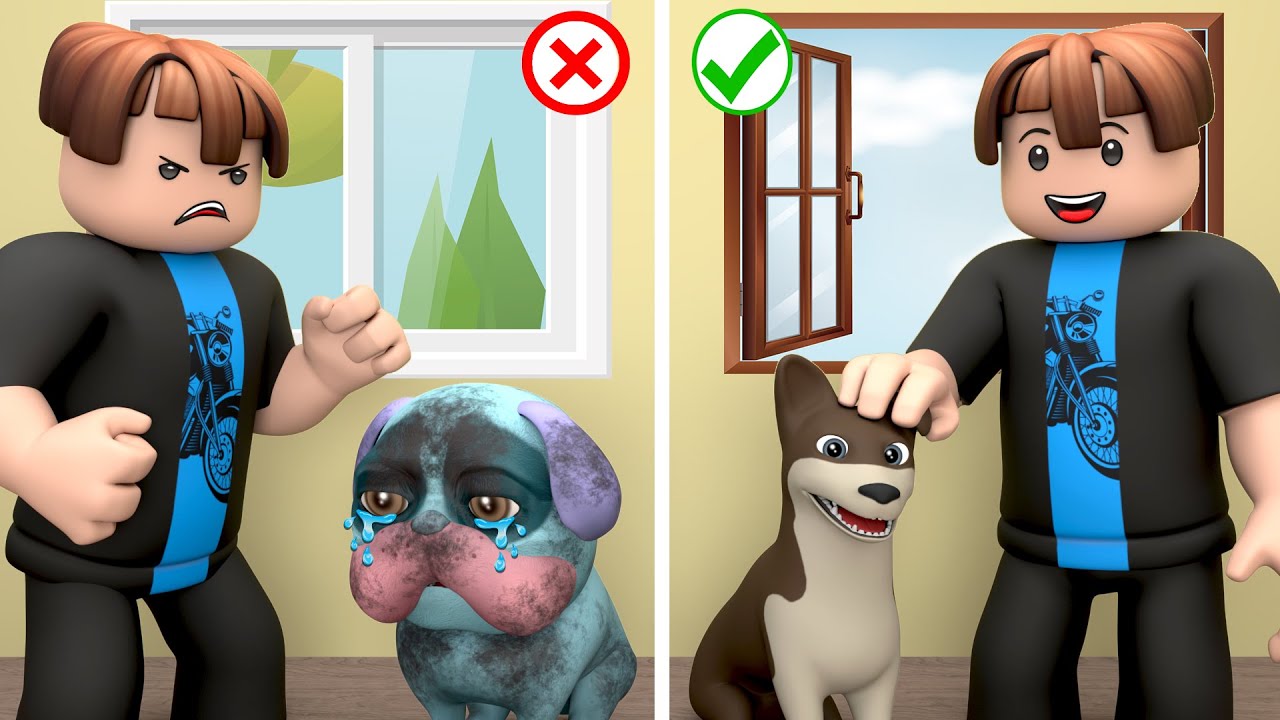 ROBLOX Брукхейвен 🏡RP - Грустная история: ДОБРО ПРОТИВ ПЛОХОГО ПАРНЯ PJ DOG | King Roblox