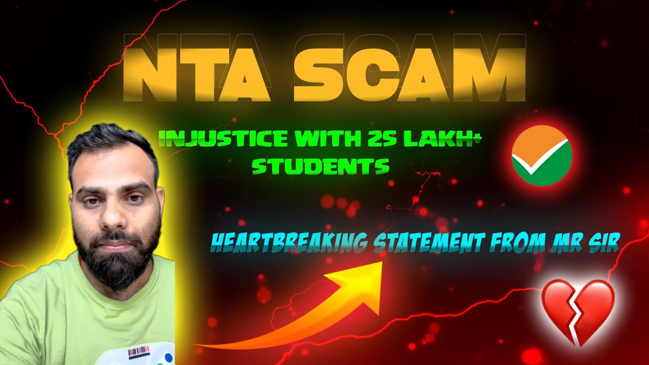 MR Sir 🥺 heartbreaking statement 💔 on Corruption in NEET 2024 | NTA SCAM | PHYSICS WALLAH | MR STAR