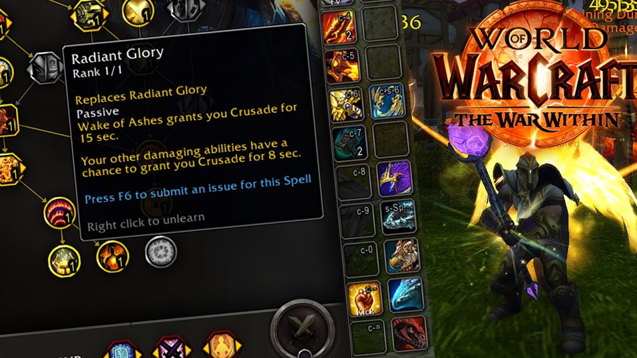 RADIANT GLORY IS INSANE - New PERMANENT Wings! Ret Paladin The War Within WoW Alpha Testing