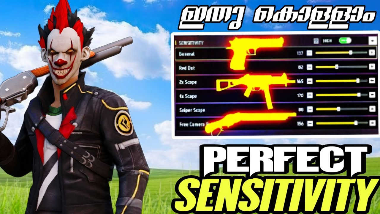 ഇനി എല്ലാം HEADSHOT🔥🎯| BEST SENSITIVITY MALAYALAM 2025 | MALAYALAM