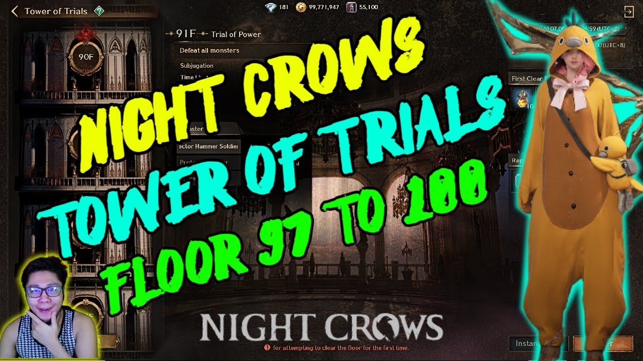 NIGHT CROWS: TOWER OF TRIALS [97 TO 100] PHANTOM SNIPER [POV]