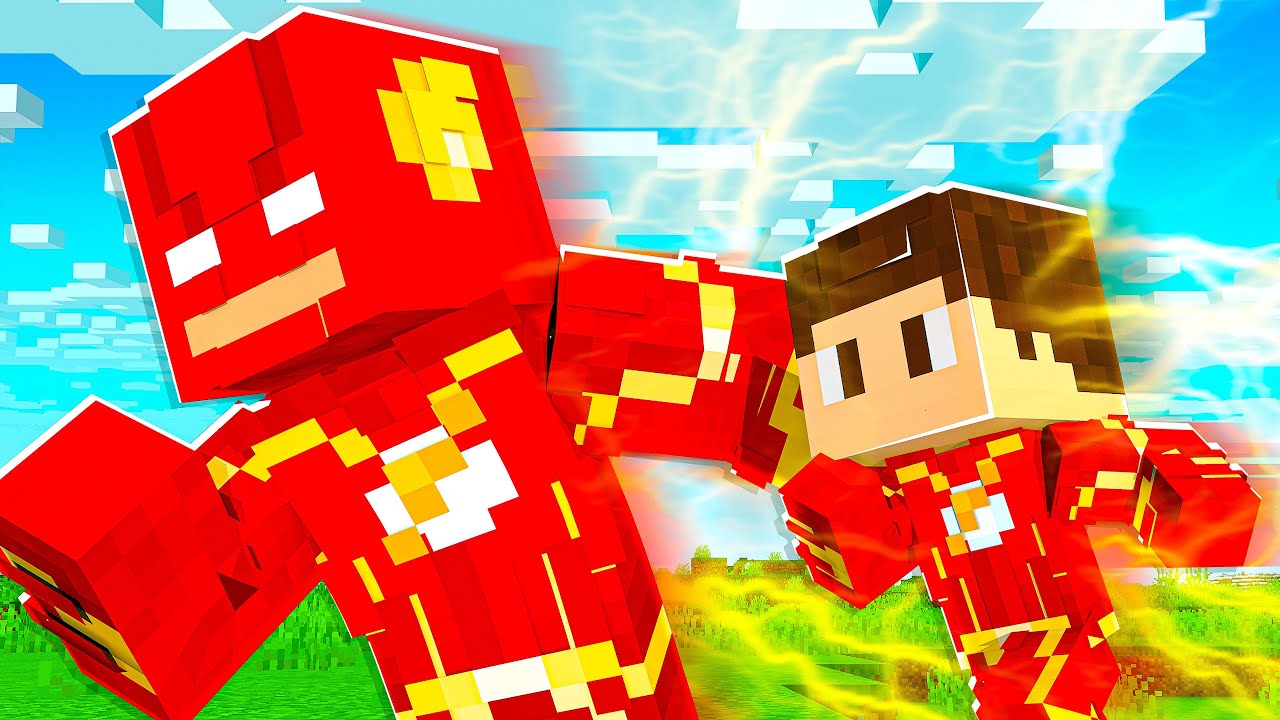 FUI ADOTADO PELO THE FLASH NO MINECRAFT!