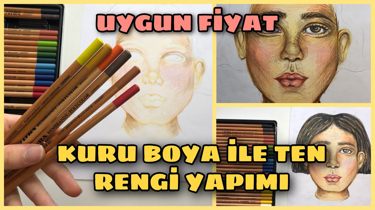 KURU BOYA | Ten Rengi Nasıl Oluşturulur ? Hangi Renkler Kullanılır ? | Lyra Polycolor