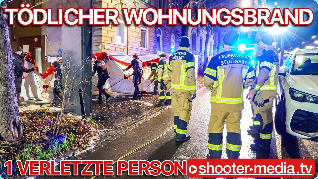 ❌ TÖDLICHER WOHNUNGSBRAND & 1 VERLETZTE PERSON ❌ | 🚒 Einsatz an Weihnachten 🚒