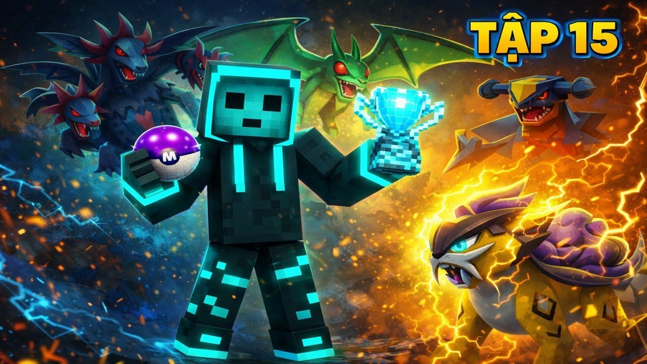 Tập 15:Gặp Huyền Thoại Raikou |Minecraft Pixelmon Một Thời Huyền Thoại