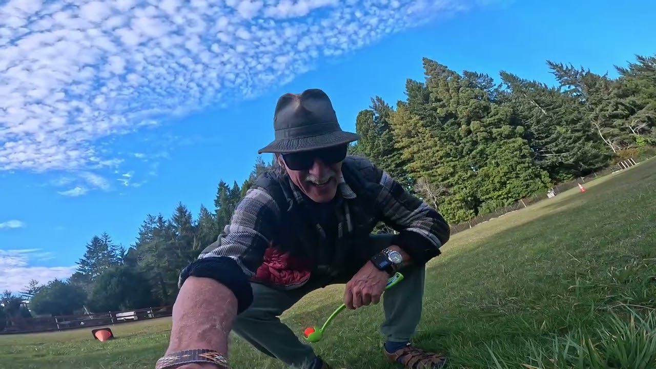 Charley chooses grass over games.