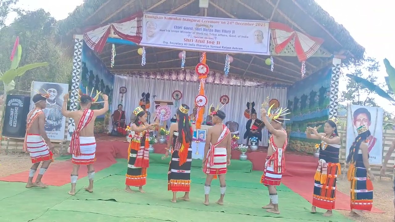 Special Dance by luangkao Heraka Youth at luangkao heraka Kelumki Inauguration 