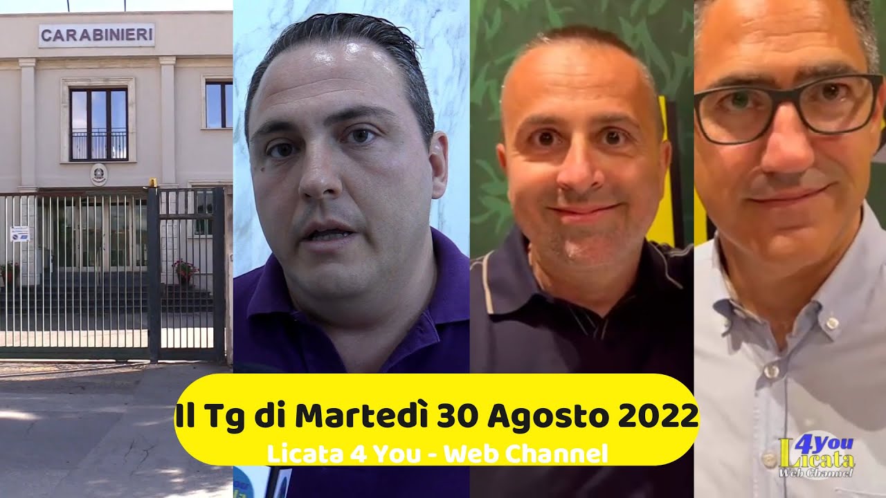 📺Il TG di Martedì 30 Agosto 2022 / Licata