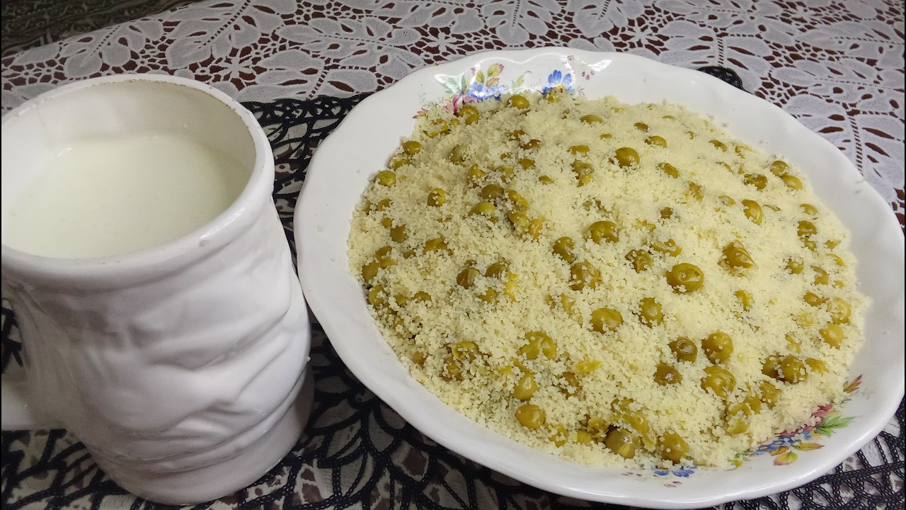 طعام الهمة💥مسفوف بالجلبانة 🫛 باللبن ولا رايب بزاف بنين ميتشبعش #اكسبلور