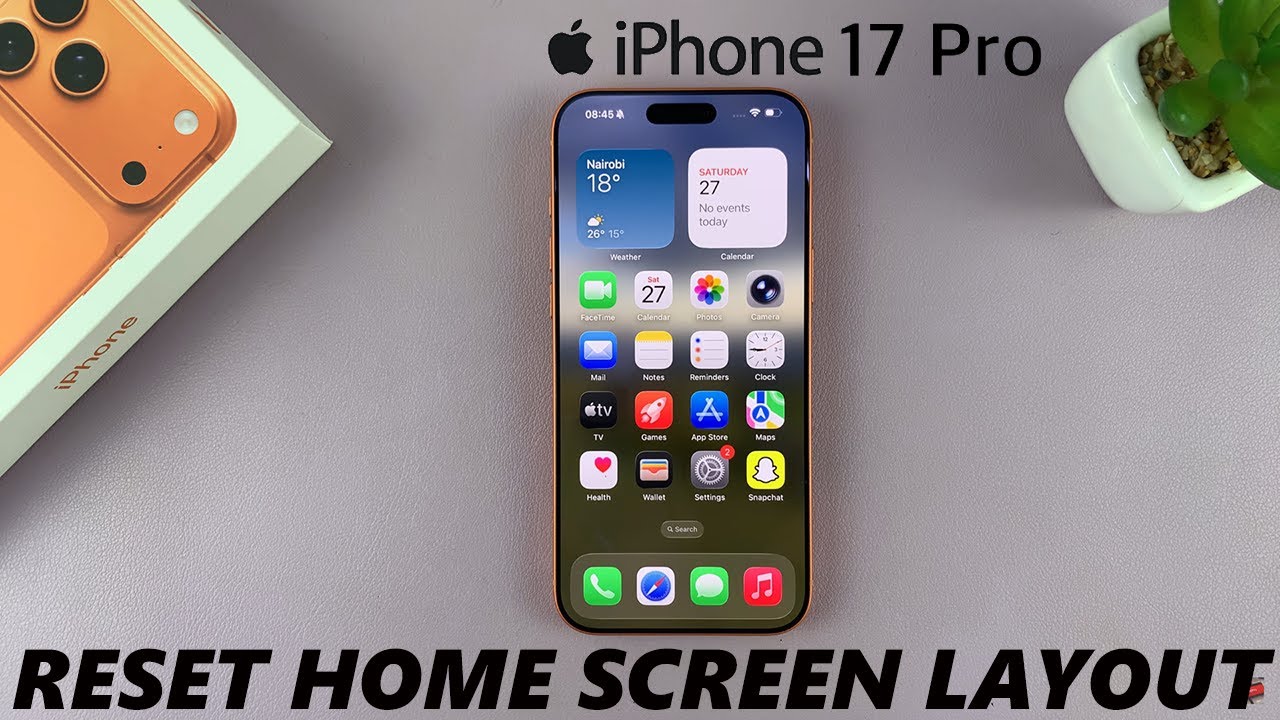 Как сбросить настройки главного экрана на iPhone 17/17 Pro