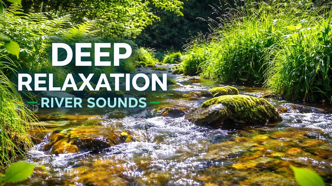 Relaxing River Flow Sound | Stress Relief & Better Sleep