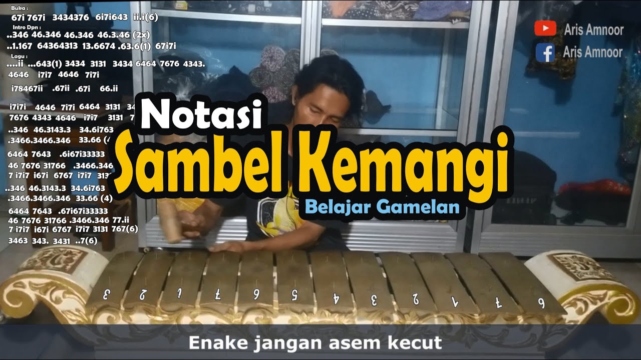 Notasi Sambel Kemangi Pl.6 - Belajar Gamelan