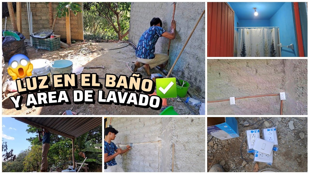 PUSE LUZ💡 en el AREA de LAVADO y en el BAÑO de Mi Casa 🏡✅️
