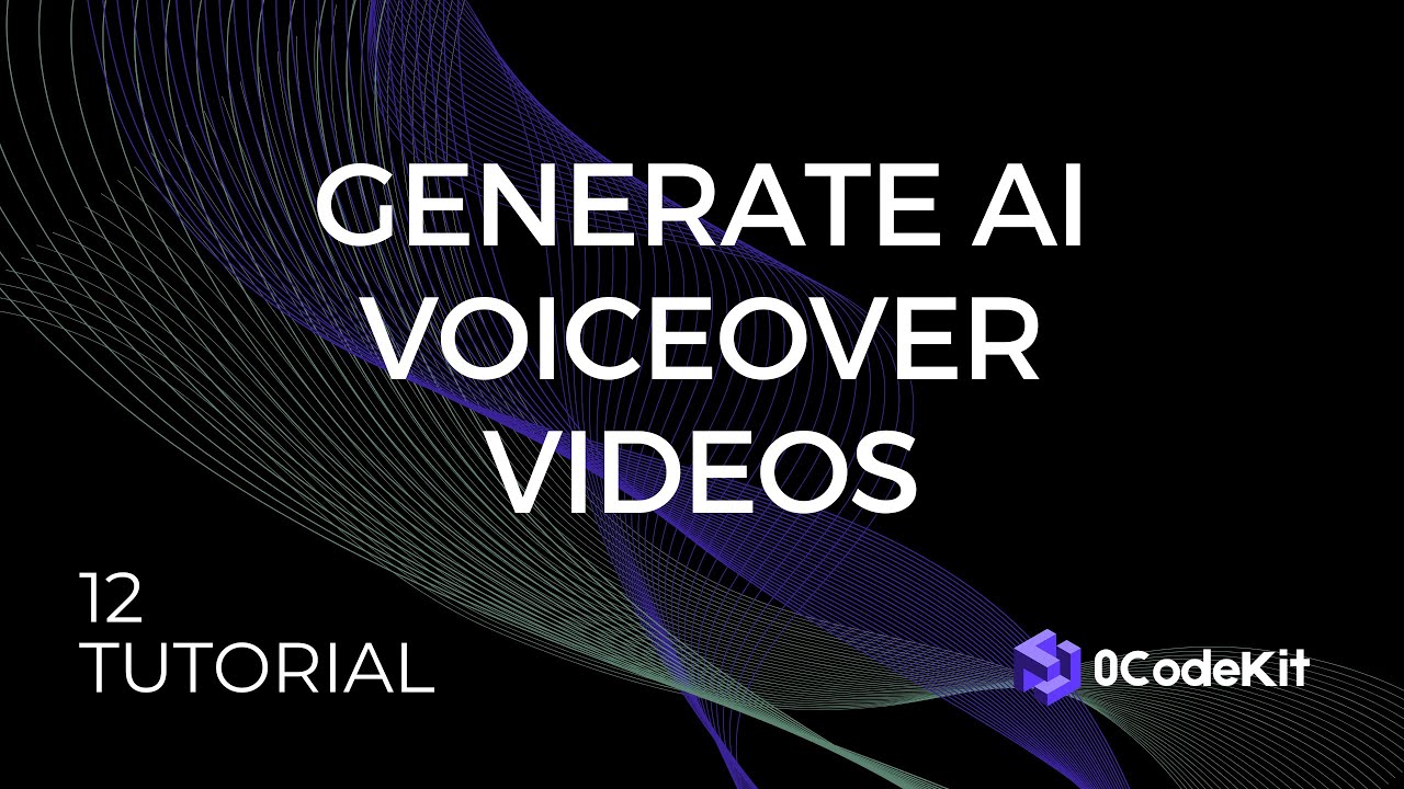 Generate AI Voiceover Videos with 0CodeKit | Tutorial 012