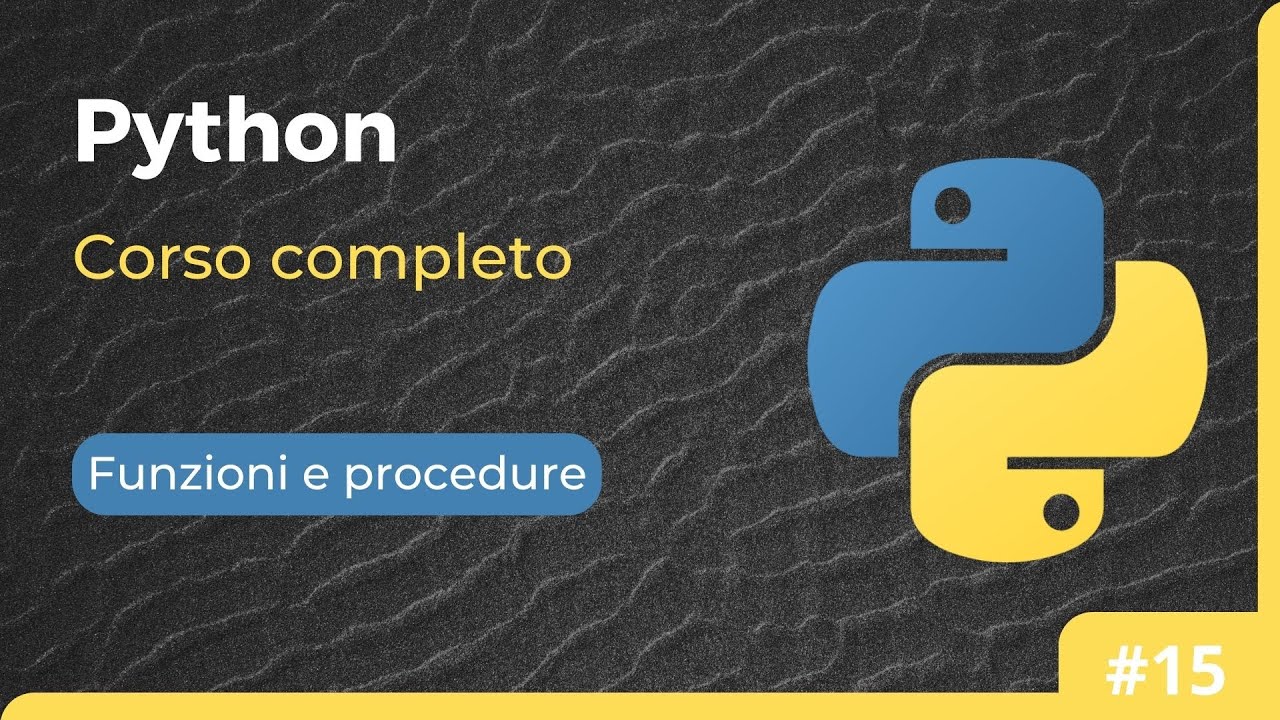 Corso Python - Le funzioni