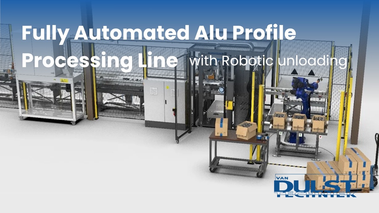High volume automated production Line for ALU extrusion profiles