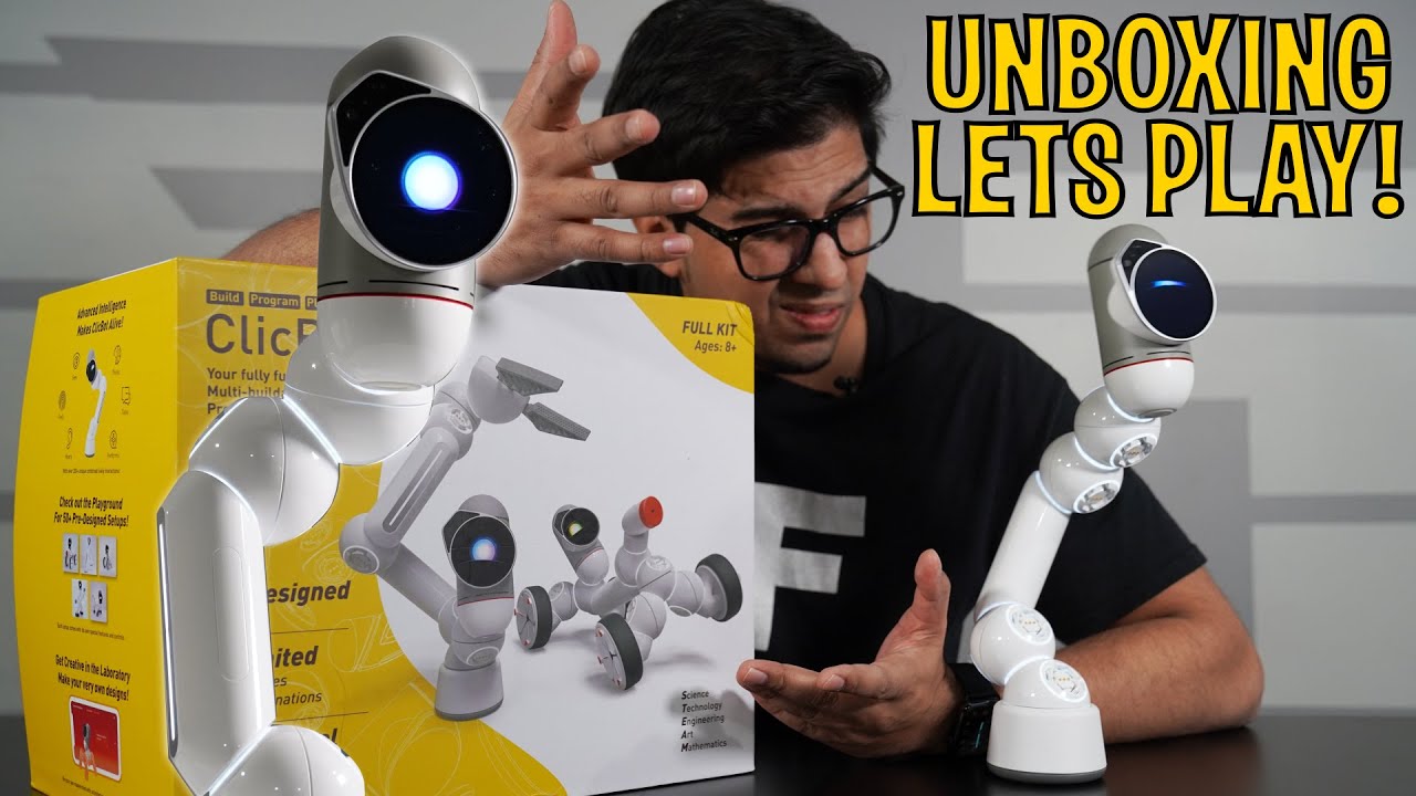 Unboxing ClicBot - The First Living Dancing Robot Modular STEM Kit!