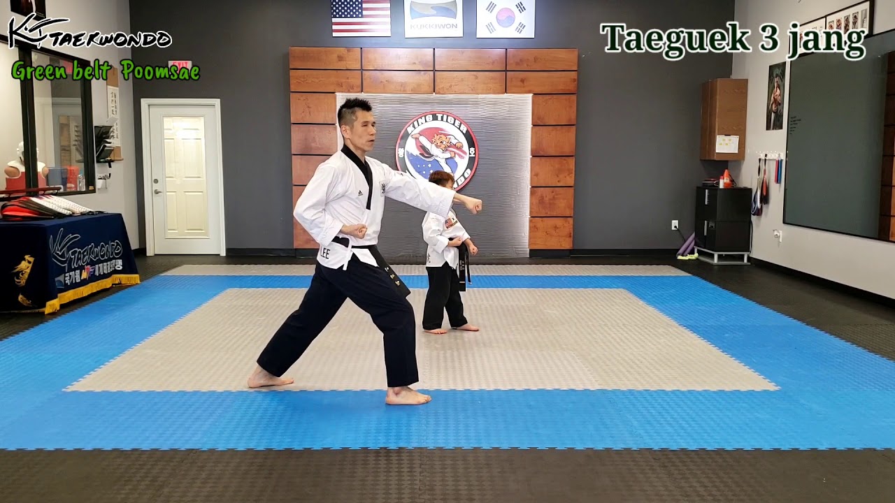 Taeguek 3 jang (KT Taekwondo Green belt Poomsae)