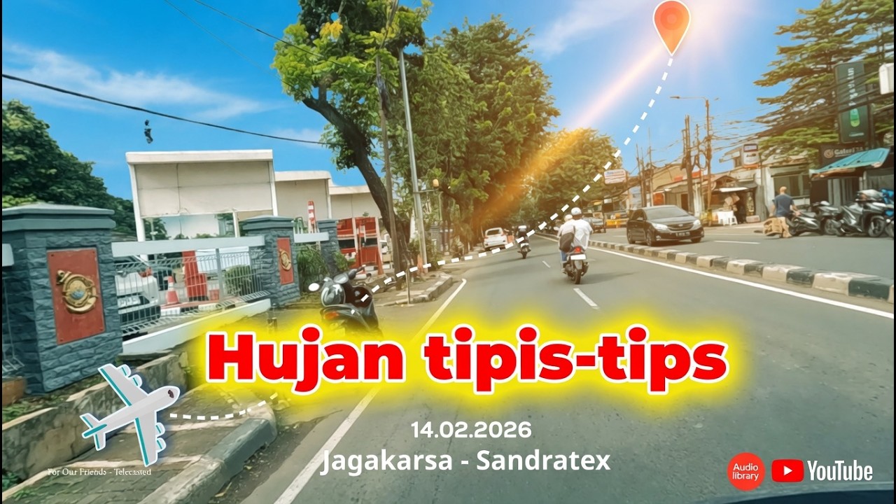 🏍️ Perjalanan Jagakarsa ke Sandratx | Kehujanan di Jalan | GoPro POV