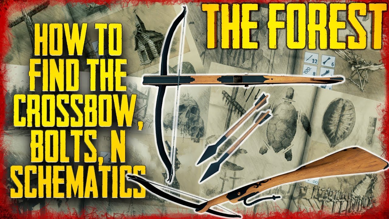 HOW TO FIND THE CROSSBOW, BOLTS, & SCHEMATICS | The Forest