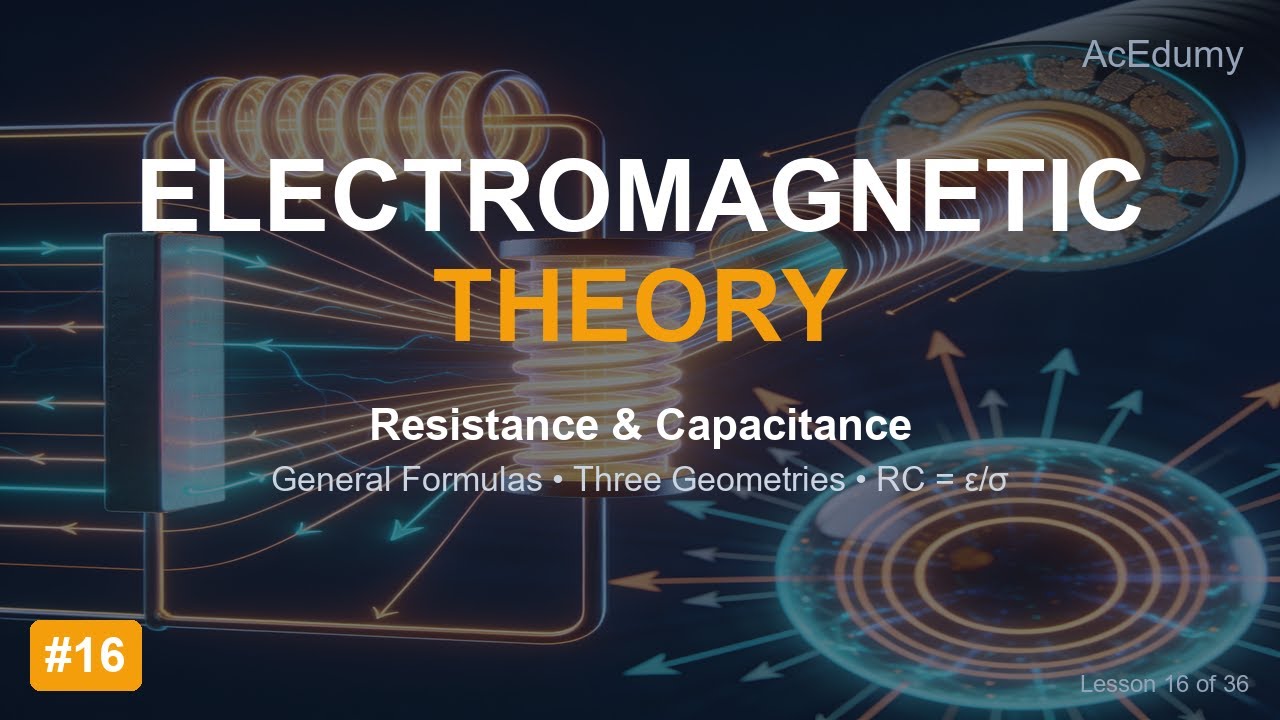 Electromagnetic Theory #16 Resistance & Capacitance