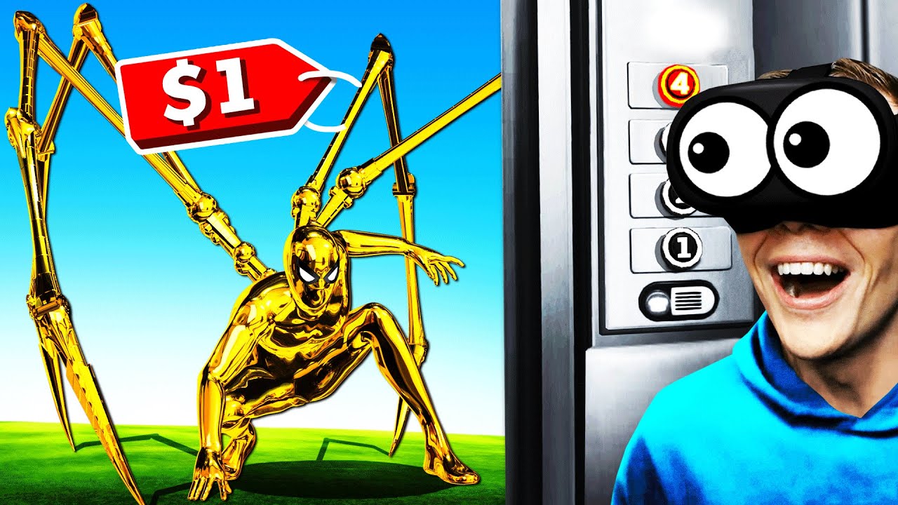 Buying ULTRA SPIDERMAN For $1 (VR Elevator)