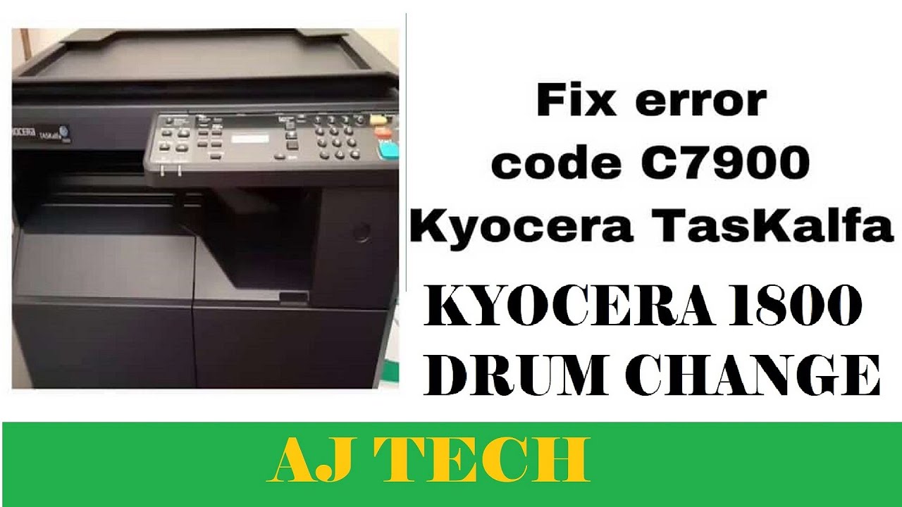 Kyocera 1800/1801/2200/2201 ERROR C7900 Drum Unit ko kaise nikale aur clean kaise kare