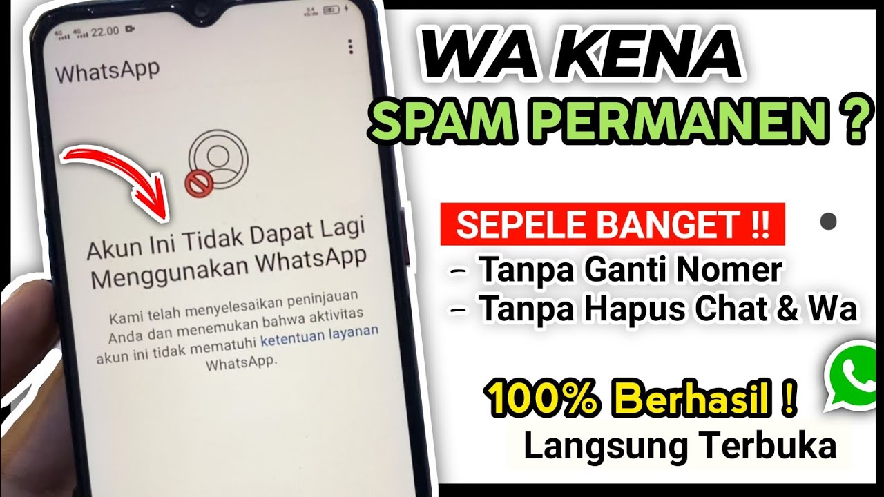 Cara Mengatasi Wa Kena Spam Permanen || Wa Kenon Permanen
