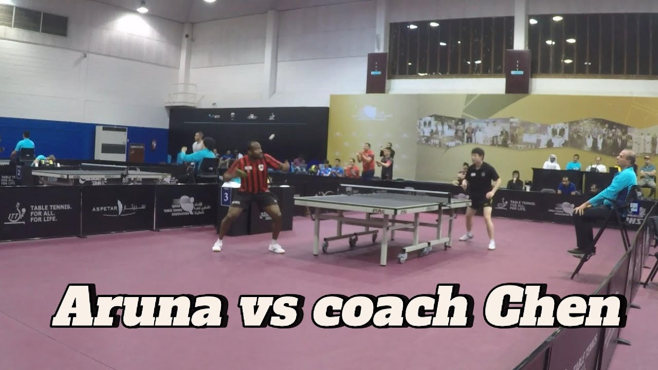 Quadri Aruna vs coach Chen Hao (Quanshibao)