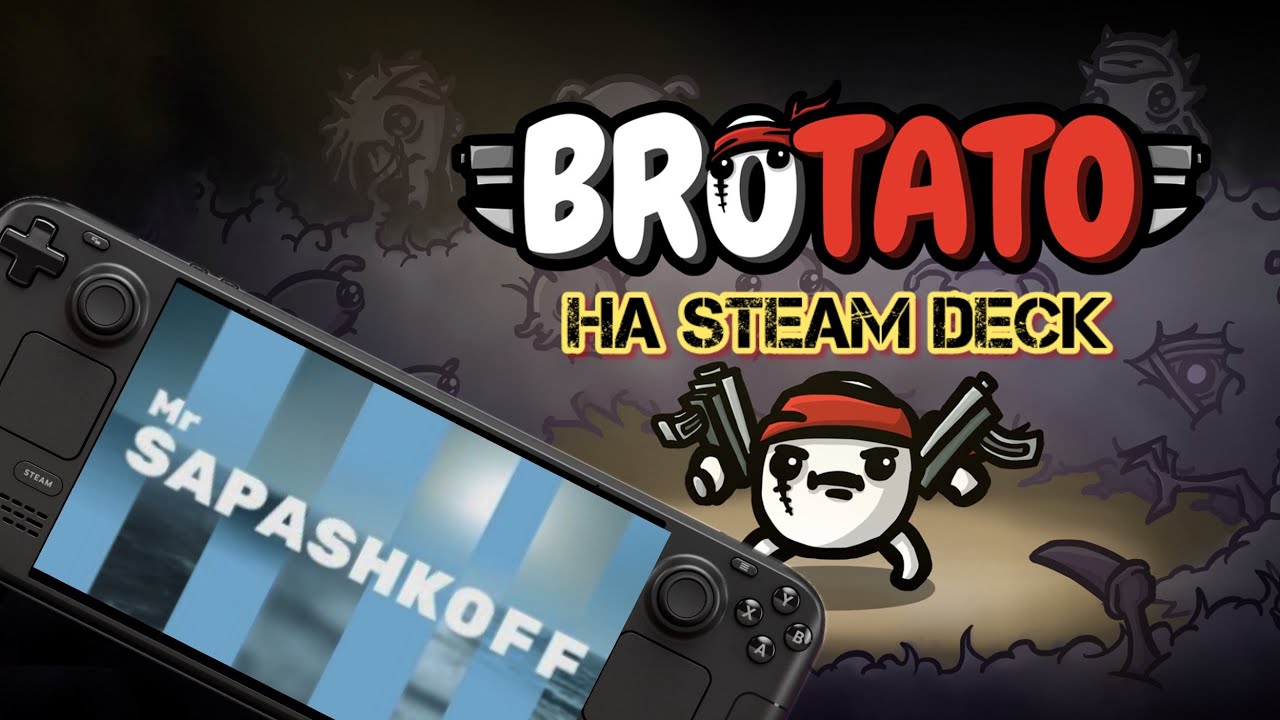 Game Brotato test on Steam Deck OLED