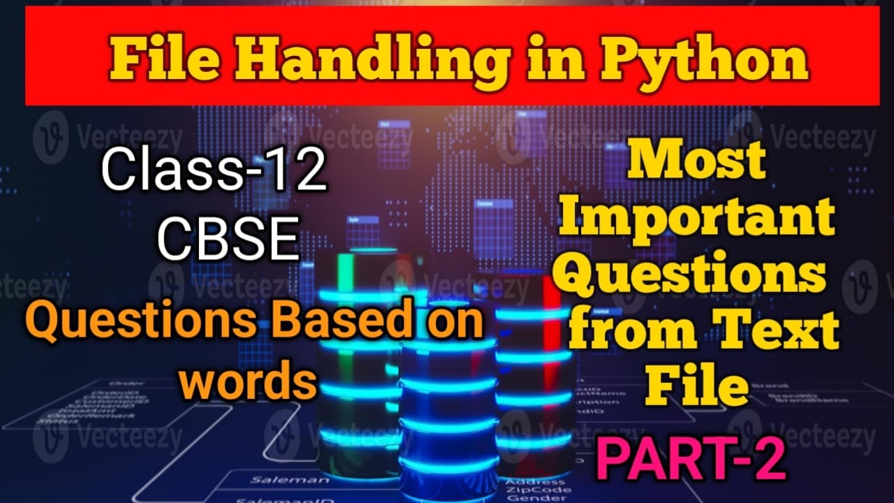 Text file Question based on words | important question of text file | text file questions class 12