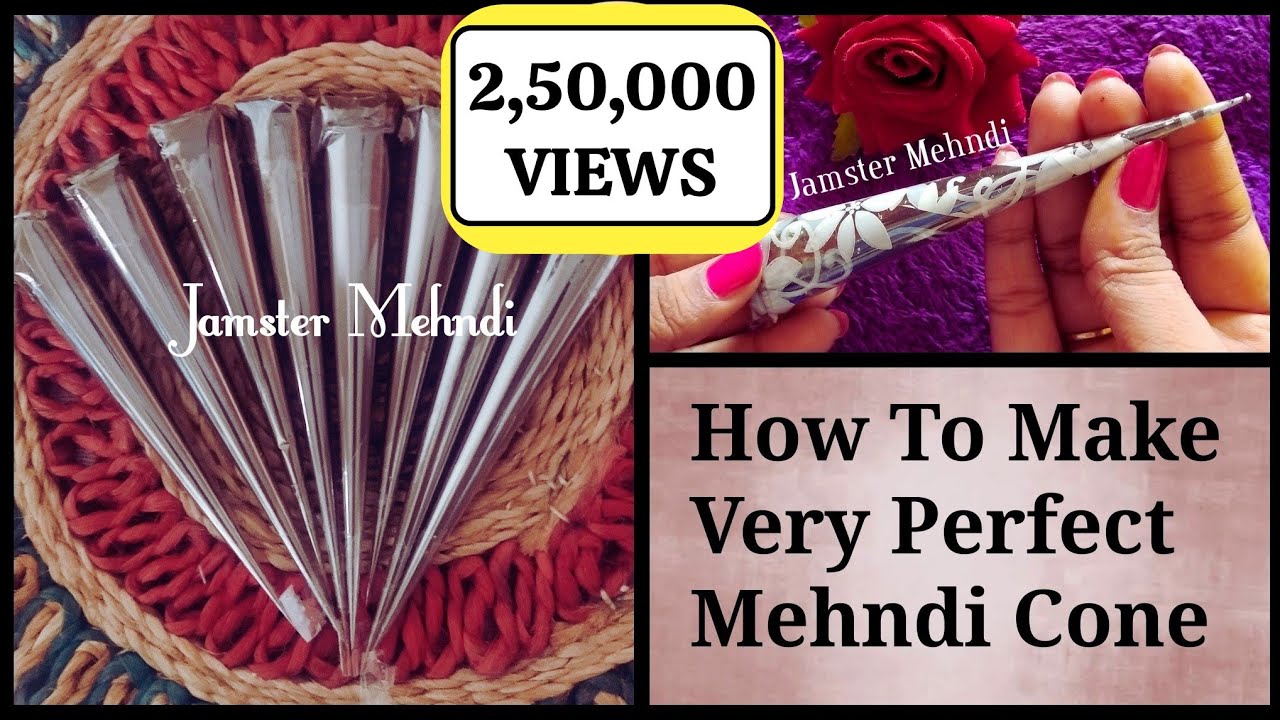 Mehndi Cone Tutorial | Small Mehndi Cones !! कोन बनाने का सही तरीका