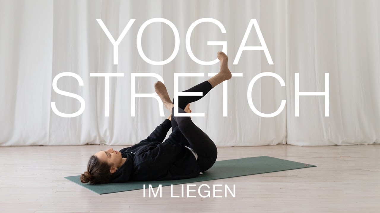 Yoga Stretch im Liegen | 15 Min Ruhe + Entspannung | Hüften öffnen + unteren Rücken entlasten