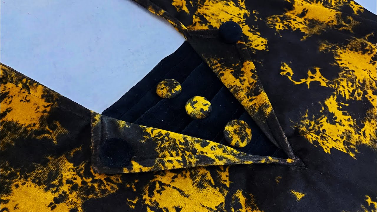 خياطة صدر دشداشة بموديل رائع ببشاطة - Blouse Design