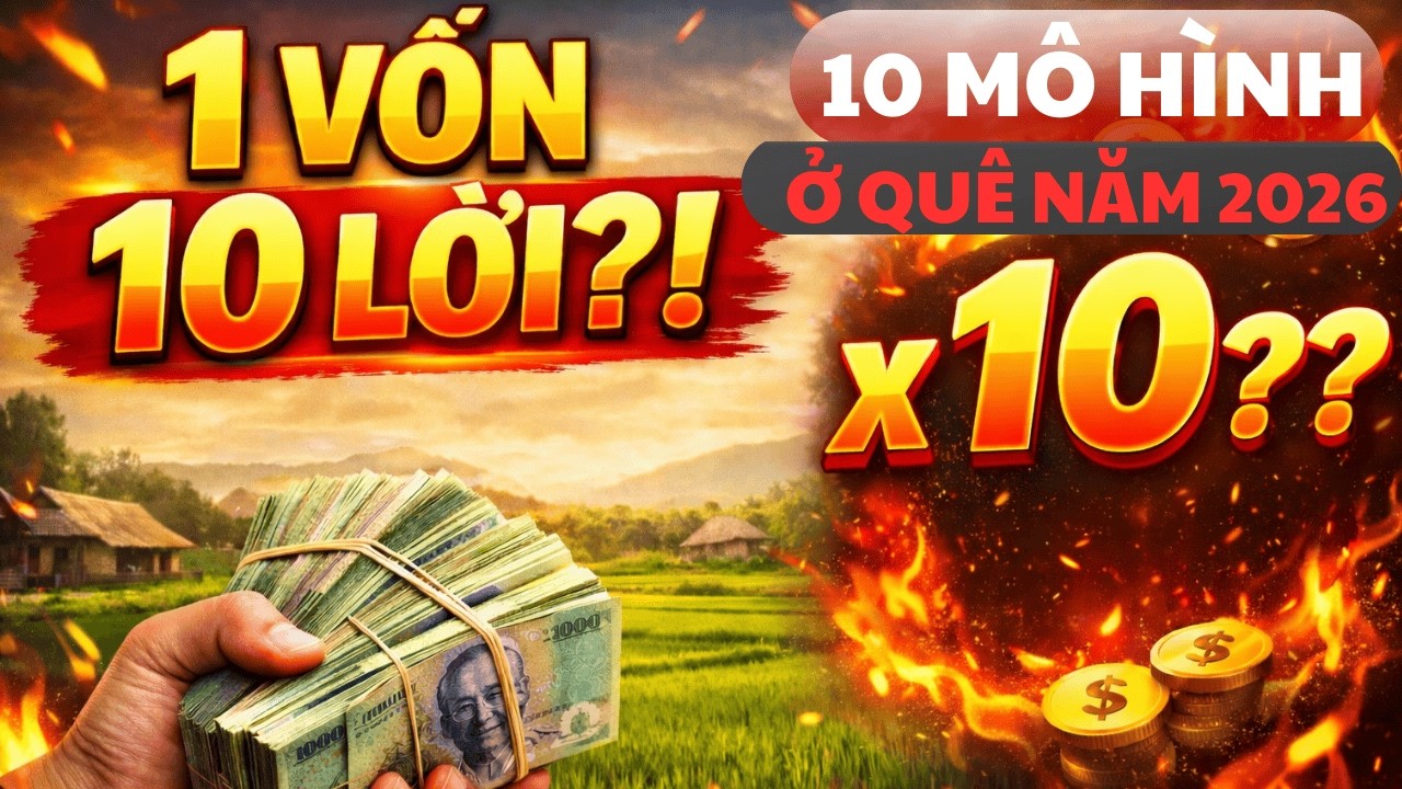 . 10 Mô Hình 1 Vốn 10 Lời Ở Quê 2026 – Ít Người Biết Nhưng Lợi Nhuận Cao