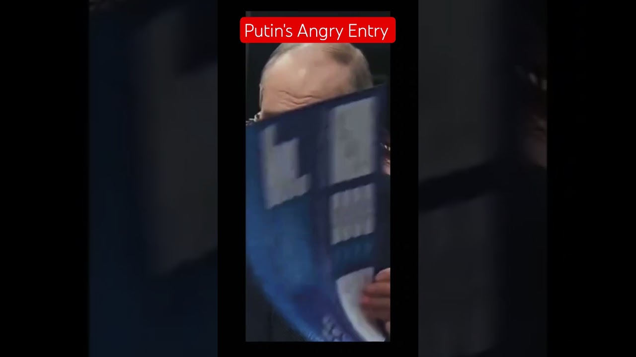 Putin's Aggressive 🔥 mode entry #angry #putin #shorts
