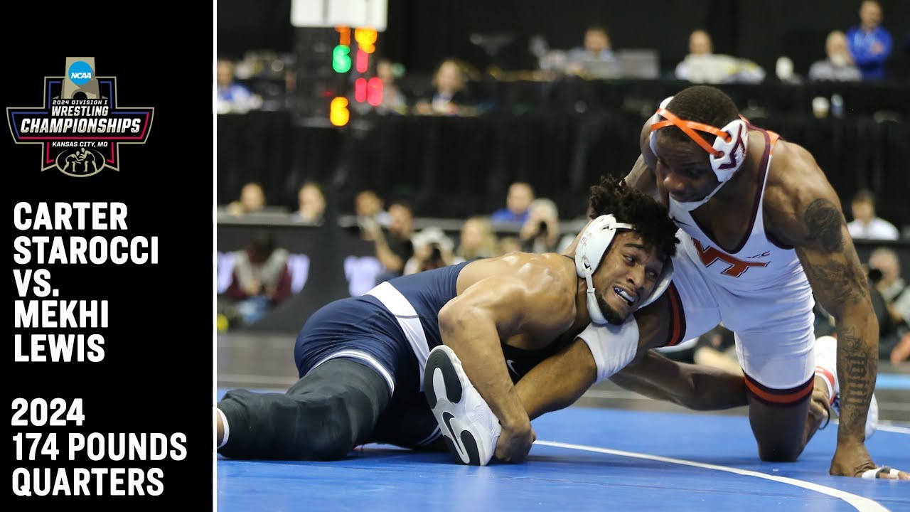Carter Starocci v. Mekhi Lewis: 2024 NCAA wrestling quarterfinal (174 pounds)