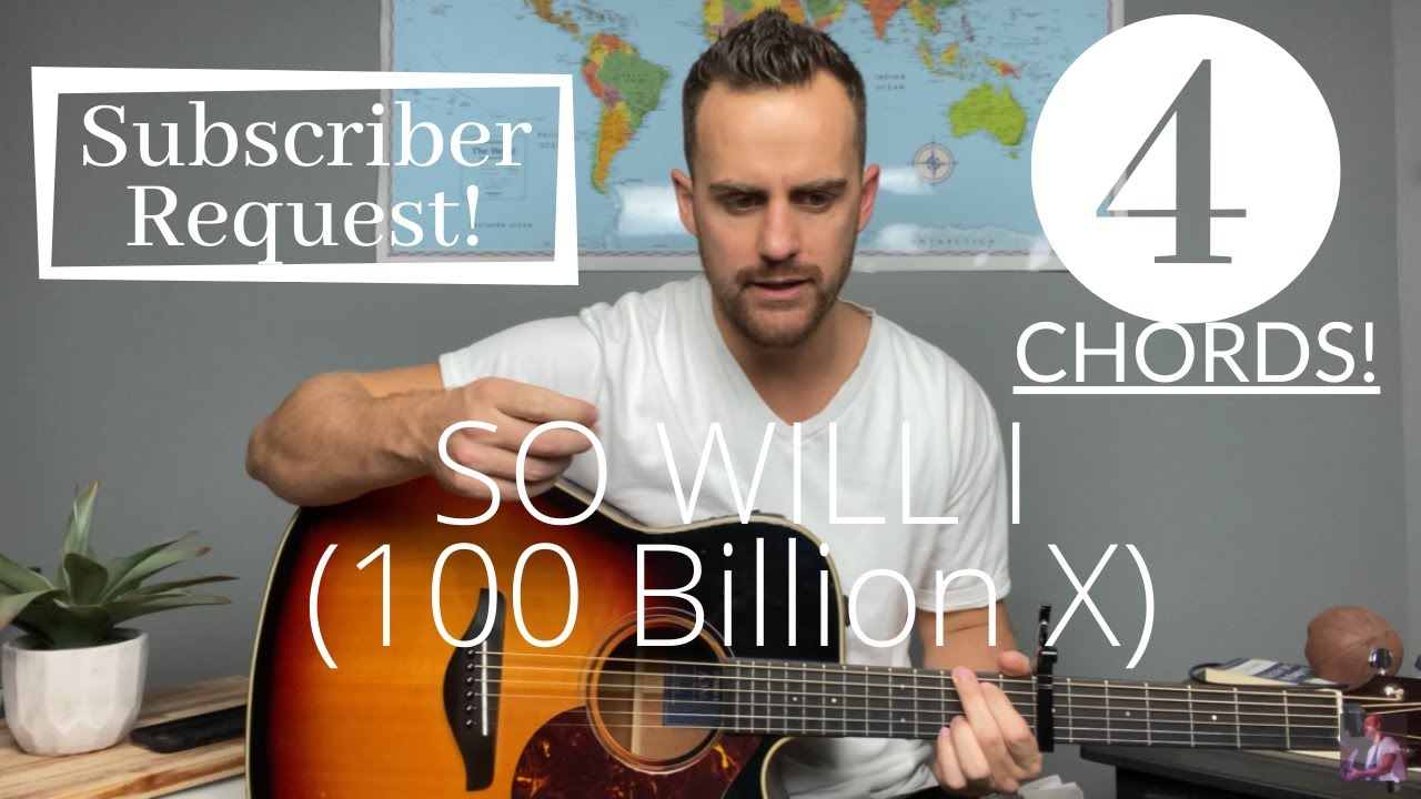 Hillsong UNITED || So Will I (100 Billion X) || Урок/обучение игре на акустической гитаре [ЛЕГКИЙ]