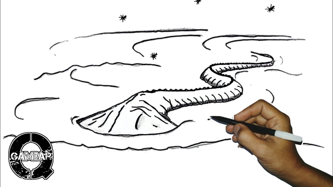 How to Draw El Gran Maja - A Legendary Beast Navigating the Sea